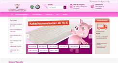Desktop Screenshot of matratzen-saubillig.de