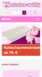 Mobile Screenshot of matratzen-saubillig.de